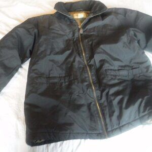 Womens Black Eddie Bauer Jacket Size Small P Zipper Front Pre Owned